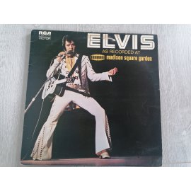Elvis Presley – As Recorded at Madison Square Garden, 33'lük Long Play, 1972 İngiltere baskı